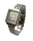 Two Tone Small Square and Rhinestones Metal Band Women Watch