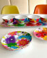 Garden Floral Melamine Assorted 6" Appetizer Plate, Service for 6