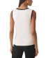 Фото #2 товара Women's Lace-Trim Sweater Tank Top