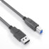 Фото #3 товара Шнур USB 3.2 Gen 1 (3.1 Gen 1) PureLink DS3000-150 - 15 м - USB A - USB B - черный