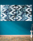 Patterns Frameless Free Floating Tempered Art Glass Abstract Wall Art by EAD Art Coop, 72" x 36" x 0.2"