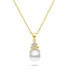 Фото #3 товара Колье Brilio Silver Pearl Charm Gold Plated Necklace