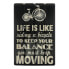 Фото #1 товара Schild Life is like riding a bicycle