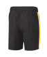 Men's Black and Gold Pittsburgh Penguins Sand Beach Swim Shorts