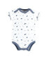 Baby Boys Organic Cotton Bodysuits, Sea Critters