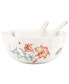 Фото #1 товара Butterfly Meadow Salad Bowl with Wooden Servers