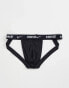 Фото #2 товара Nike 3 pack cotton stretch jock straps in black