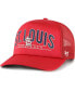Фото #2 товара Men's Red St. Louis Cardinals Backhaul Foam Trucker Snapback Hat