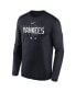 Фото #3 товара Men's Navy New York Yankees Authentic Collection Team Logo Legend Performance Long Sleeve T-shirt