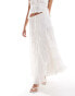 Ever New tiered maxi skirt in white