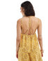 Фото #4 товара ONLY strap detail cami co-ord in yellow pineapple print