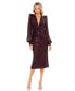 Фото #1 товара Women's Ieena Sequined Structured Bishop Sleeve Midi Dress