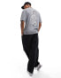 Фото #8 товара Jack & Jones washed oversized t-shirt with dragon back print in grey