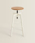 Фото #1 товара Wood and metal high swivel stool