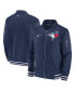 ფოტო #1 პროდუქტის Men's Navy Toronto Blue Jays Authentic Collection Full-Zip Bomber Jacket
