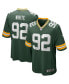 Фото #2 товара Men's Reggie White Green Green Bay Packers Game Retired Player Jersey