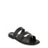 Eloquii Elements Women's Black Supple Vegan Leather Strappy Slide Sandal US 10