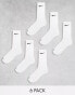 Фото #1 товара Nike Training Everyday Cushioned Plus 6 pack crew socks in white