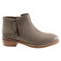 Фото #1 товара Softwalk Rubi S2157-038 Womens Gray Leather Zipper Ankle & Booties Boots 6