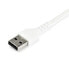 StarTech.com 1m USB A to USB C Charging Cable - Durable Fast Charge & Sync USB 2.0 to USB Type C Data Cord - Rugged TPE Jacket Aramid Fiber M/M 3A White - Samsung S10 - iPad Pro - Pixel - 1 m - USB A - USB C - USB 2.0 - 480 Mbit/s - White