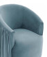 London Pleated Swivel Chair