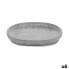 Flower Pot Dish With relief Grey 28 x 4 x 23 cm (6 Units)