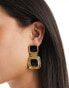 Фото #3 товара 8 Other Reasons 18k gold plated art deco style statement earrings