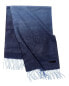 Bruno Magli Woven Ombre Cashmere Scarf Men's Blue Os