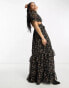 Reclaimed Vintage limited edition maxi ruffle dress in floral