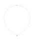 Фото #2 товара LuvMyJewelry cushion Aquamarine Gemstone Round Natural Diamond 14K White Gold Birthstone Necklace