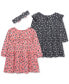 ფოტო #2 პროდუქტის Baby Girls 3-Pc. Leopard Knit Dress Set with Headband