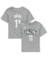 Preschool Boys and Girls Kyrie Irving Gray Brooklyn Nets Statement Edition Name and Number T-shirt