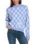 Wispr Cleo Checkerboard Silk-Blend Sweater Women's