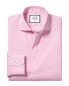 Фото #1 товара Charles Tyrwhitt Non-Iron Pinpoint Oxford Slim Fit Shirt Men's 16.5" - 35" Sing