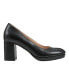 Women's Cooler Almond Toe Platform Block Heel Pumps