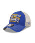 Фото #1 товара Men's Royal, Natural Los Angeles Rams Historic Logo Devoted Trucker 9TWENTY Snapback Hat