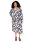 Фото #1 товара Платье Michael Kors plus Size вязаное с завышенной линией талии