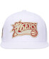 Фото #3 товара Men's White Philadelphia 76ers Hardwood Classics SOUL Snapback Hat