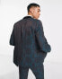 Фото #6 товара Twisted Tailor garland skinny suit jacket in black with teal houndstooth jacquard