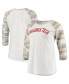ფოტო #1 პროდუქტის Women's White and Camo Virginia Tech Hokies Boyfriend Baseball Raglan 3/4 Sleeve T-shirt