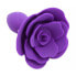 Фото #2 товара Rose Silicone Butt Plug Purple