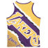 Фото #2 товара Mitchell & Ness Jumbotron 2.0 Sublimated Crew Neck Tank Top Mens Purple Casual