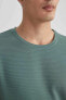 Erkek T-shirt Yeşil M6608az/gn829