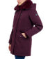 Фото #3 товара Women's Faux-Fur-Trim Hooded Puffer Coat