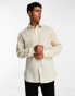 Фото #1 товара Ben Sherman linen look shirt in stone