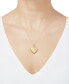 ფოტო #4 პროდუქტის Engraved Heart Locket 18" Pendant Necklace in 10k Gold