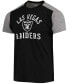 Фото #3 товара Men's Black, Gray Las Vegas Raiders Field Goal Slub T-shirt