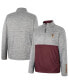 ფოტო #1 პროდუქტის Men's Gray Arizona State Sun Devils John Half-Zip Jacket