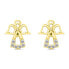 Charming earrings in yellow gold Angels EA979YAU