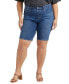 ფოტო #1 პროდუქტის Plus Size Maya Mid Rise Shorts